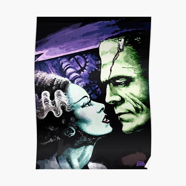 Bride & Frankie Monsters in Love Poster
