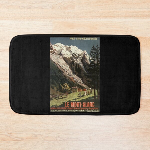 Item preview, retro classic PLM Le Mont Blanc poster designed and sold by CorasPosters.