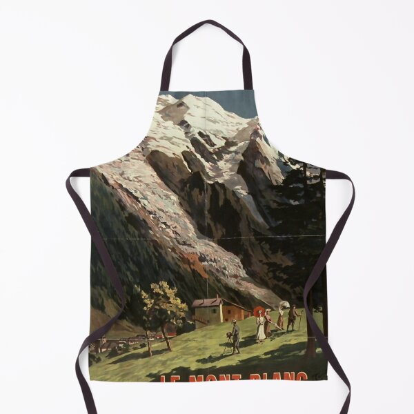 Item preview, retro classic PLM Le Mont Blanc poster designed and sold by CorasPosters.