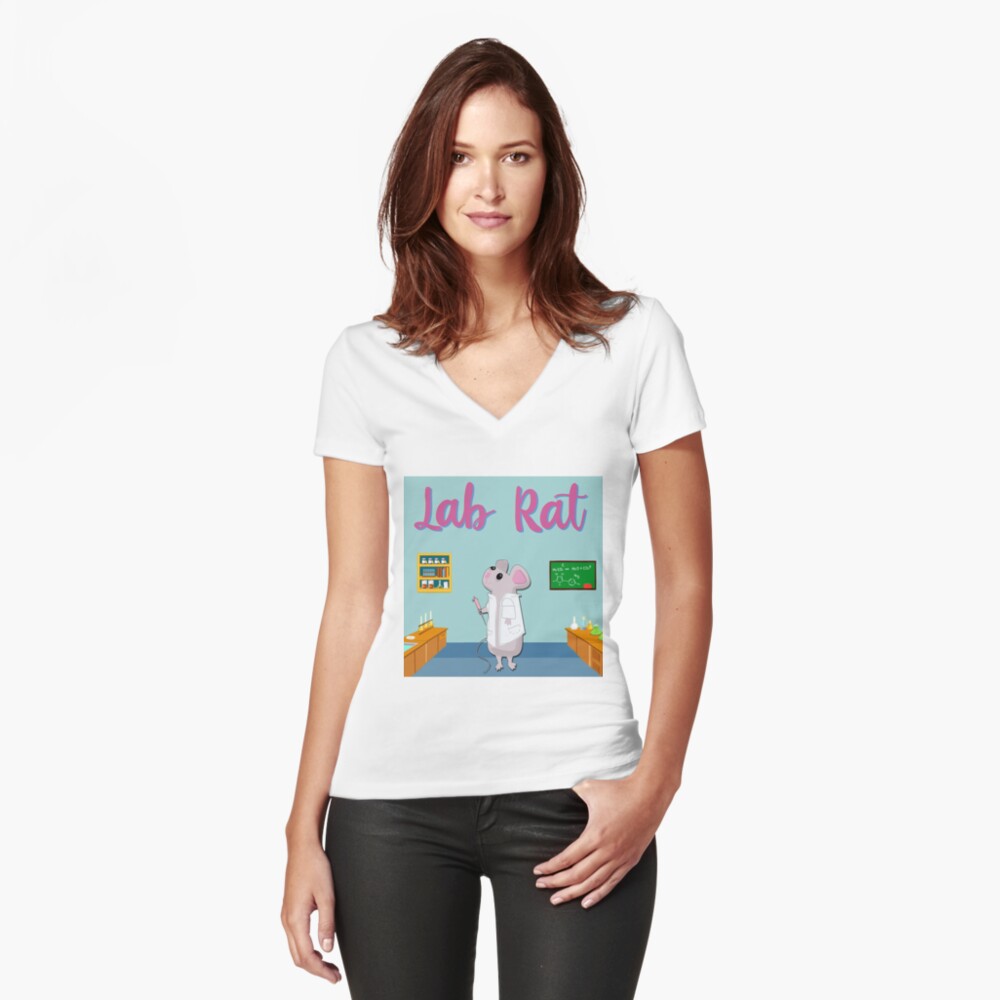 Item preview, Fitted V-Neck T-Shirt designed and sold by DNAtured.