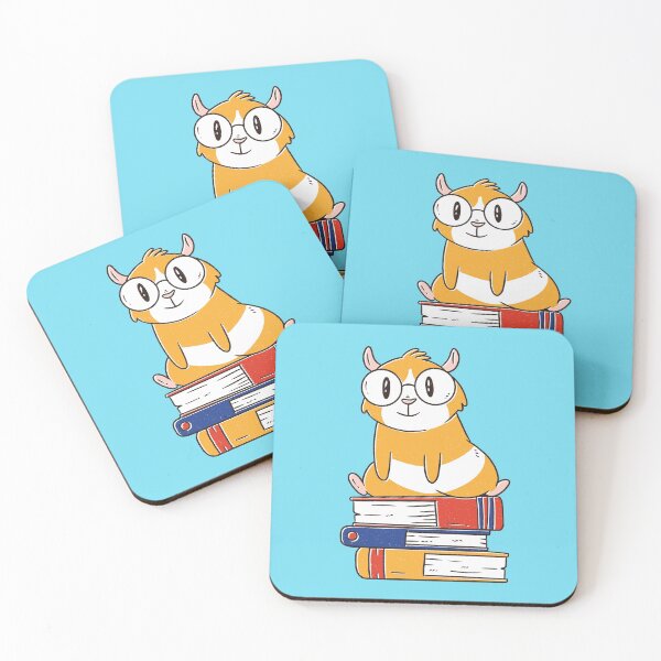 Item preview, Smart Nerdy Guinea Pig Reading Books designed and sold by Cute and Funny Animal Art Designs.