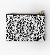 Black and White Mandala Studio Pouch