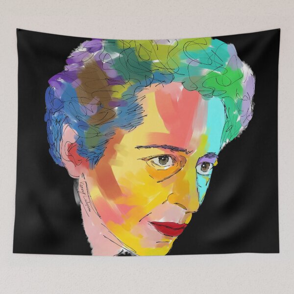 Item preview, Hannah Arendt abstract painting designed and sold by KennyLucky.