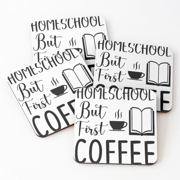 Item preview, Homeschool But First Coffee Funny Coffee Saying designed and sold by shivani21061993.