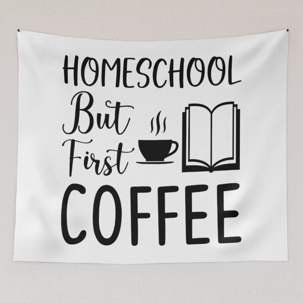Item preview, Homeschool But First Coffee Funny Coffee Saying designed and sold by shivani21061993.