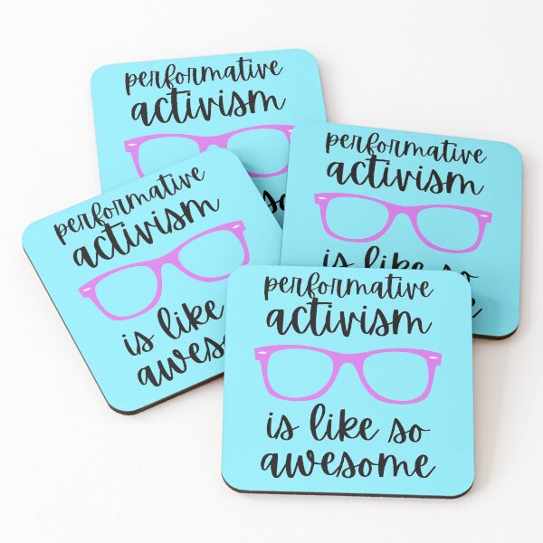 Item preview, Blue Performative Activism is Like So Awesome designed and sold by Silver Sky by Janet.