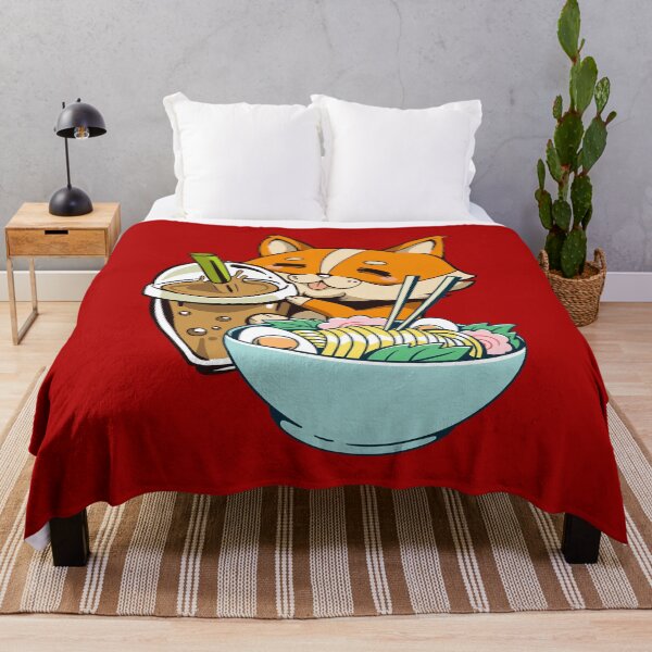 Item preview, Ramen Noodles Corgi Dog designed and sold by Cute and Funny Animal Art Designs.