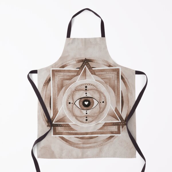 Item preview, Watercolor Sacred Geometry Eye Pyramid designed and sold by maruwatercolor.