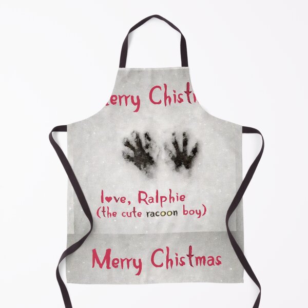 Item preview, Merry Christmas, racoon on the roof designed and sold by ViewerEqualsPhoton.