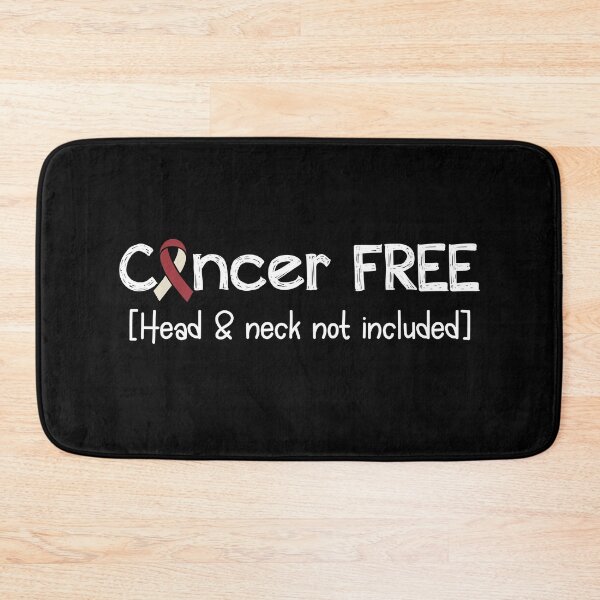 Aperçu de l'œuvre Sans cancer - Cadeaux de sensibilisation au cancer de la tête et du cou pour les femmes Ruban de soutien au cancer de la tête et du cou créée et vendue par Awarenessshop.