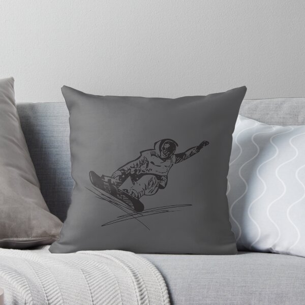 Item preview, snowboarding line art sticker designed and sold by AGDesignstore.