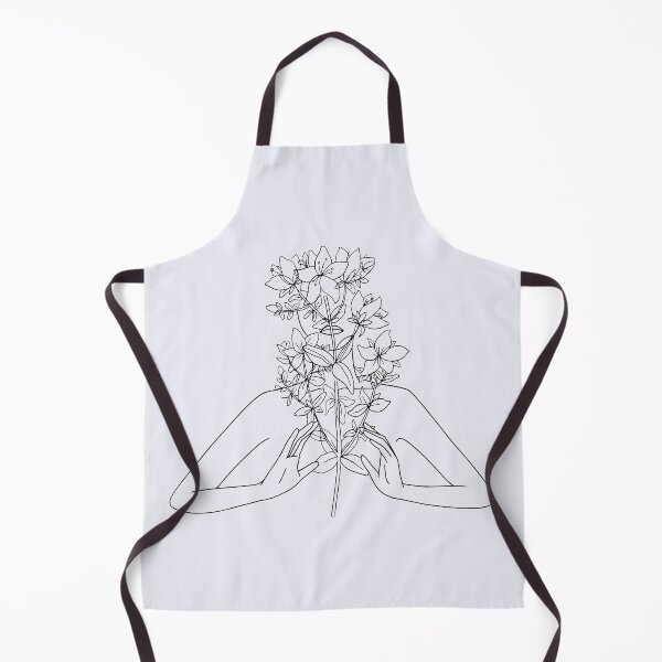 Item preview, Women Nude Body with Flowers Nymph Line Art  designed and sold by HerMindSpeaks.