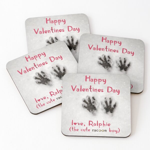 Item preview, Valentines Day, racoon on the roof designed and sold by ViewerEqualsPhoton.