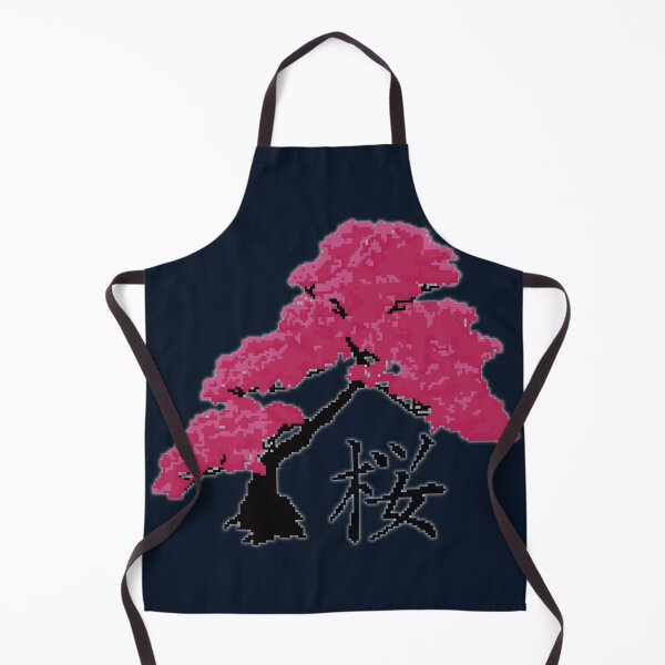 Item preview, Japanese Sakura Blossom Tree Black (Pixel art) designed and sold by MythoCulture.