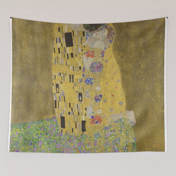 Item preview, The Kiss - Gustav Klimt - Art Nouveau  designed and sold by wolfofwallst.