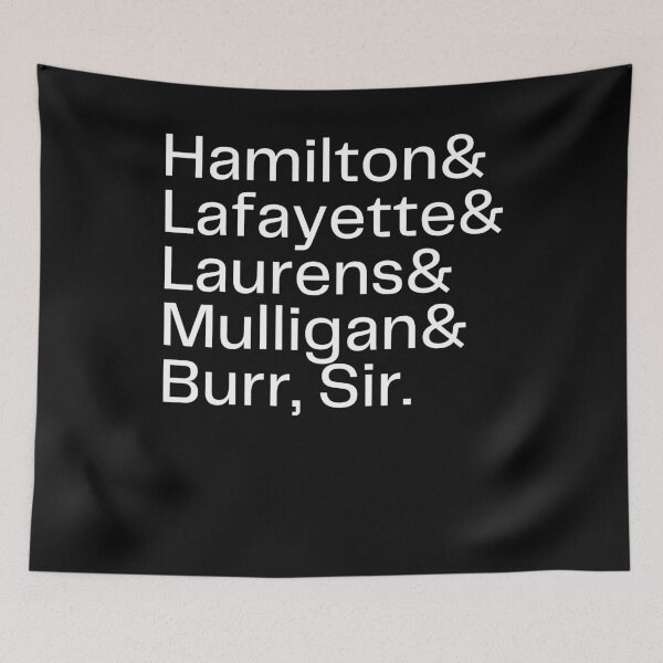 Item preview, Hamilton Lafayette Mulligan Laurens Burr Sir , Musical Gift , Christmas Gift , Musical Gift , Hamilton designed and sold by kenganalashish.