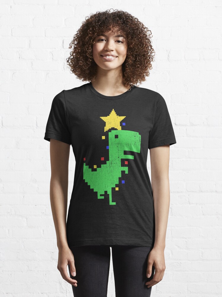 Discover Tree Rex Funny Christmas Dinosaur Color Vintage Essential T-Shirt