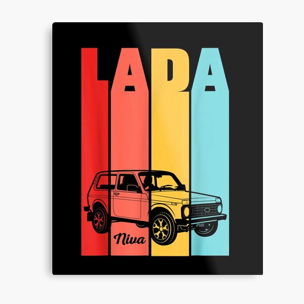 Lada-Niva-Offroad-Vaz-Russias Metal Print