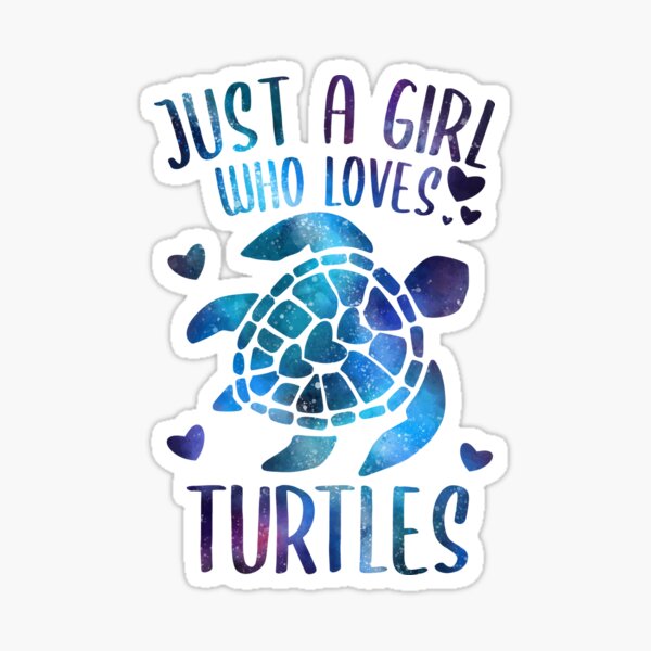 Item preview, Just A Girl Who Loves Turtles designed and sold by csaron92.