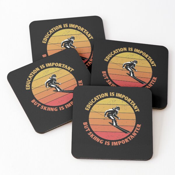 Item preview, Education is important but skiing is importanter designed and sold by wizanestore.