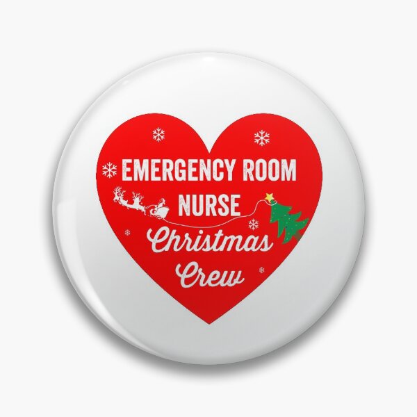 Item preview, "Emergency Room Nurse Christmas Crew" Christmas Stickers and T-Shirts designed and sold by Sharath98.