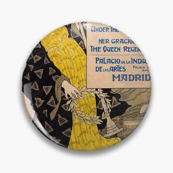 Item preview, retro classic Madrid 1893-1894 poster designed and sold by CorasPosters.