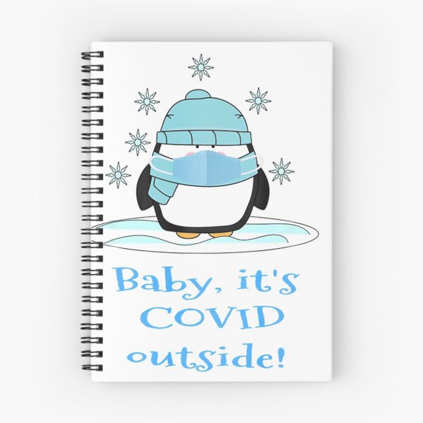 Item preview, BABY IT S C O V I D OUTSIDE Cute penguin with mask designed and sold by cadmanBoythorpe.