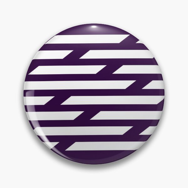 Item preview, Dark Purple With White Dashed Stripe Pattern designed and sold by PurpleAdventure.