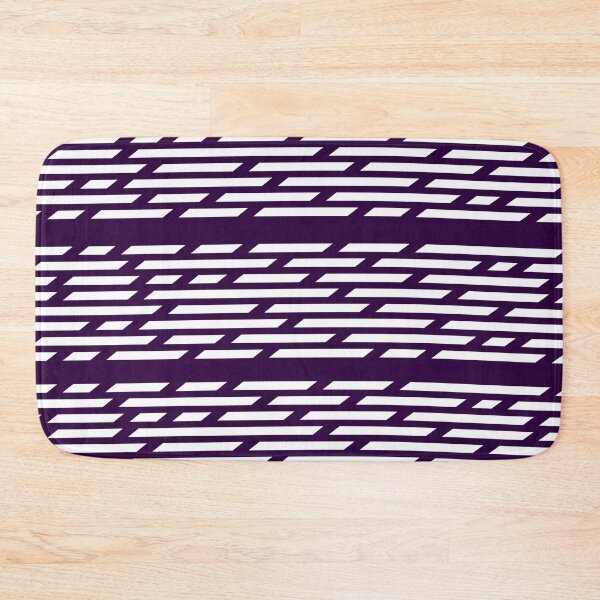 Item preview, Dark Purple With White Dashed Stripe Pattern designed and sold by PurpleAdventure.
