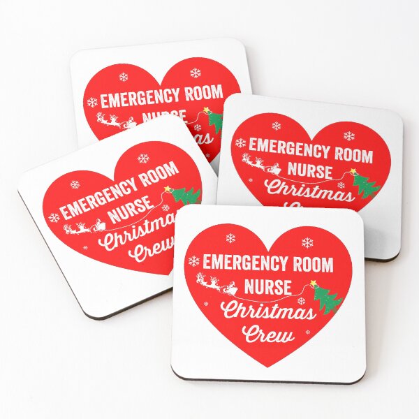 Item preview, "Emergency Room Nurse Christmas Crew" Christmas Stickers and T-Shirts designed and sold by Sharath98.