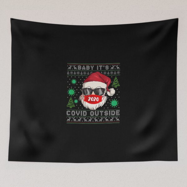 Item preview, Baby It s C o v i d Outside Santa Ugly Christmas Sweater designed and sold by cadmanBoythorpe.