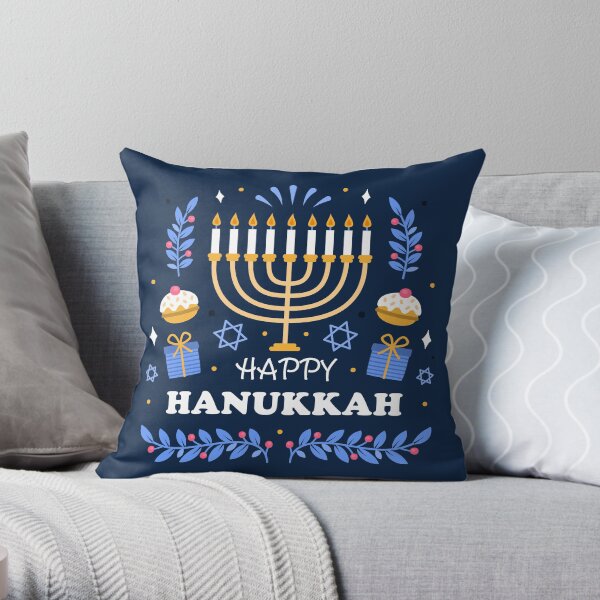 Hanukkah throw hot sale pillows