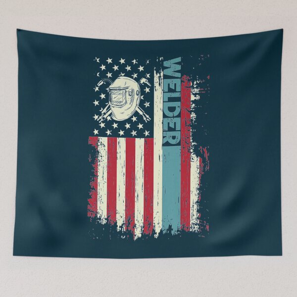 Item preview, Welder American Flag  designed and sold by GeniusDesignArt.