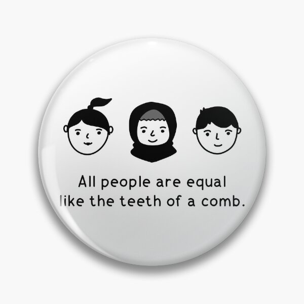 Item preview, All People Are Equal Like the Teeth of A Comb designed and sold by suwarnaadi.