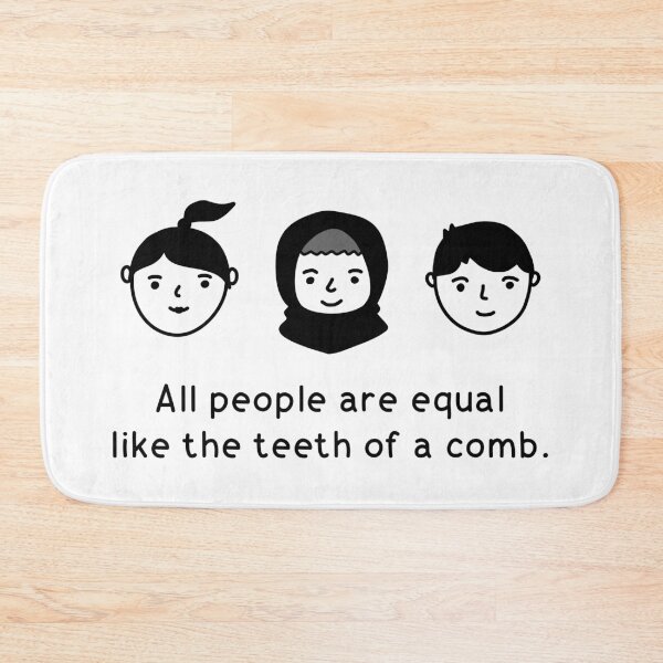 Item preview, All People Are Equal Like the Teeth of A Comb designed and sold by suwarnaadi.