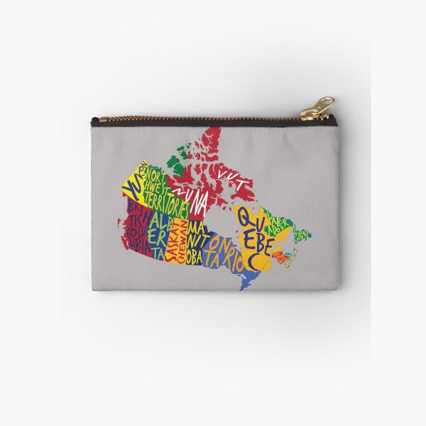 Item preview, Canada map with provinces and Territories Lettering, typographic design designed and sold by mashmosh.