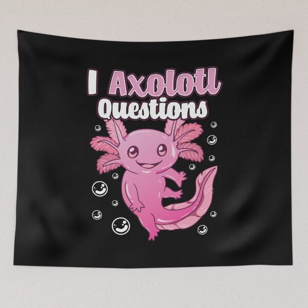 Item preview, Cute & Funny I Axolotl Questions Pun Walking Fish designed and sold by perfectpresents.
