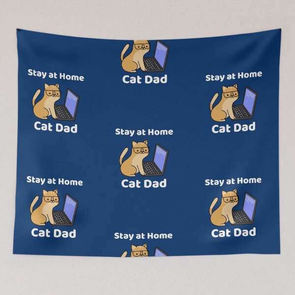 Item preview, Stay at home cat dad designed and sold by Vanissa Berg.
