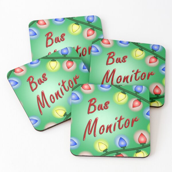 Item preview, Christmas Bus Monitor designed and sold by chromaticlux.