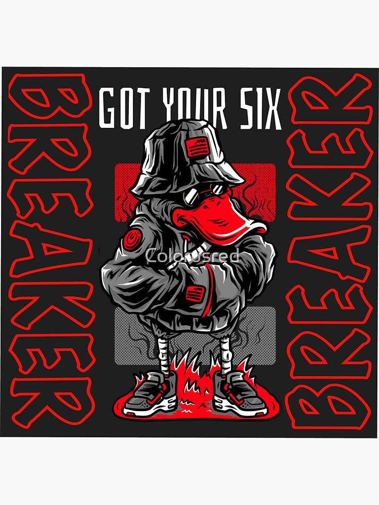 " Breaker Got Your Six Rubber Duck Truckers CB Lingo" Sticker by