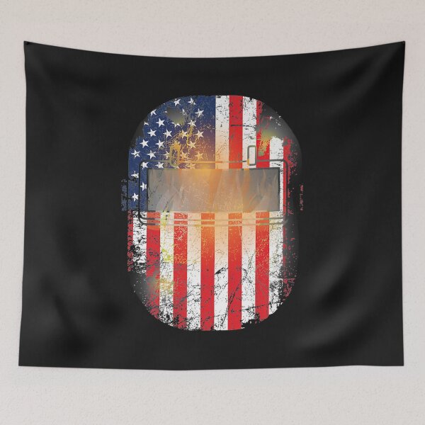 Item preview, Welder American Flag designed and sold by GeniusDesignArt.