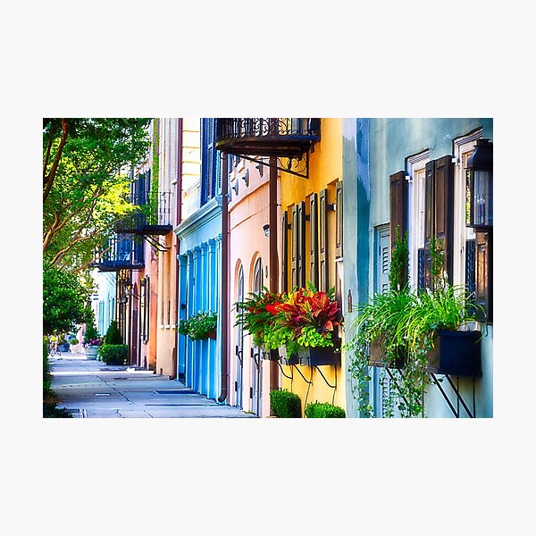 Rainbow Row I Photographic Print