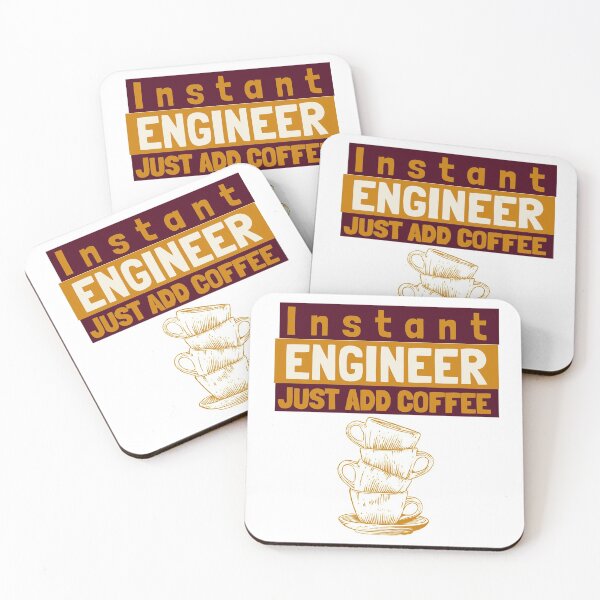 Item preview, Instant Engineer Just Add Coffee designed and sold by Veewell.