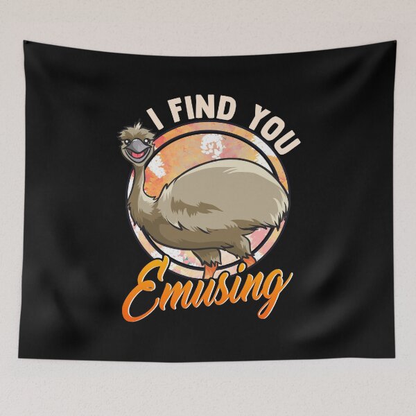 Item preview, Cute & Funny I Find You Emusing Amusing Emu Pun designed and sold by perfectpresents.