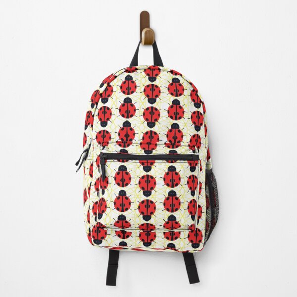 Item preview, red bugs seamless print designed and sold by ddesignnstudio.