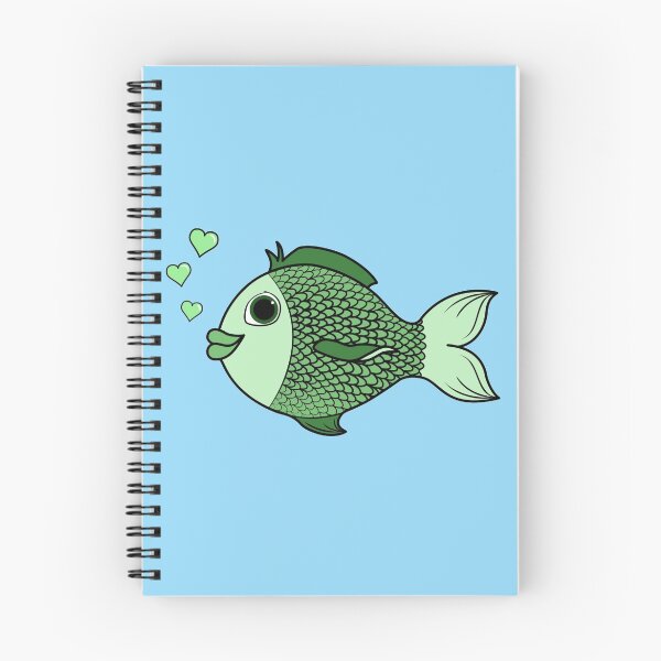 Item preview, Valentine's Day Green Fish with Heart Bubbles designed and sold by Grifynne.