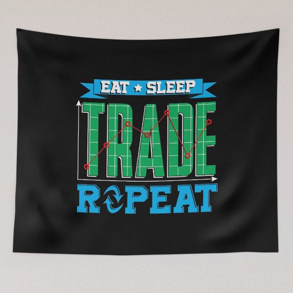 Item preview, Investing Eat Sleep Trade Repeat Funny Daytrading designed and sold by perfectpresents.