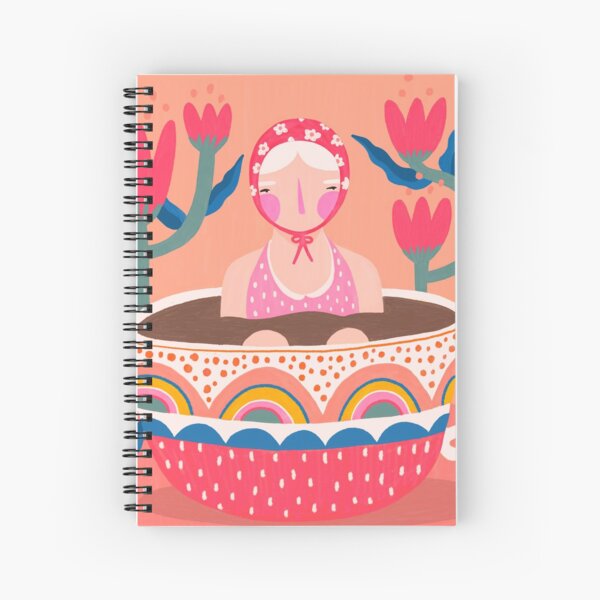 Jump in the tea is warm Spiral Notebook