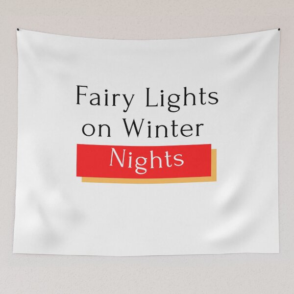 Item preview, Fairy Lights on Winter Nights Merry Christmas and happy new year designed and sold by The Full Cart.