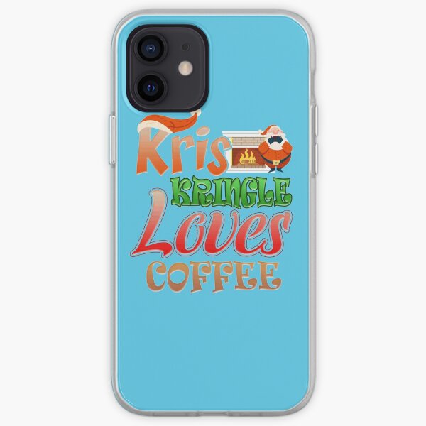 Kris Kringle Loves Coffee iPhone Soft Case